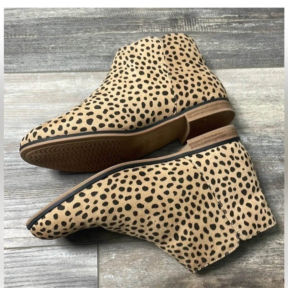 Cat & Jack Leopard Spot Animal Print Ankle Booties